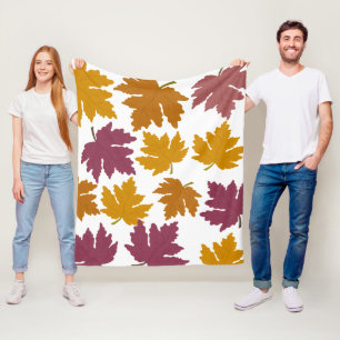 Autumn Maple verlaat modern Fleece Deken