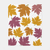 Autumn Maple verlaat modern Fleece Deken (Voorkant)