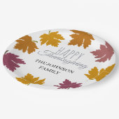 Autumn Maple verlaat modern Papieren Bordje (Gekanteld)
