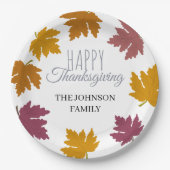 Autumn Maple verlaat modern Papieren Bordje (Voorkant)