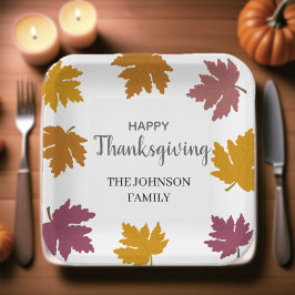 Autumn Maple verlaat modern Papieren Bordje