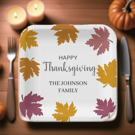 Autumn Maple verlaat modern Papieren Bordje