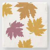 Autumn Maple verlaat modern Stenen Onderzetter (Voorkant)