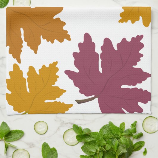 Autumn Maple verlaat modern Theedoek (Gevouwen)