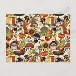 Autumn Medley Pattern Briefkaart