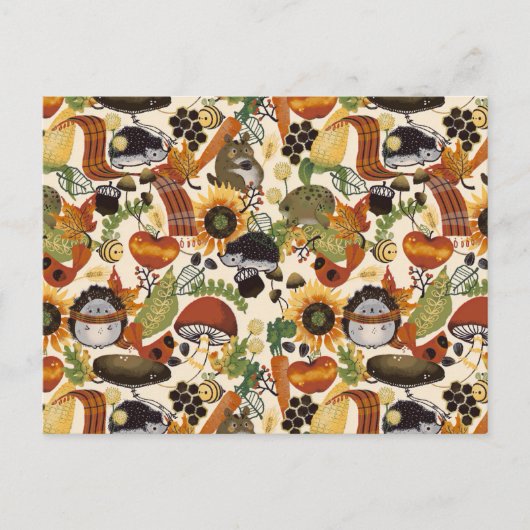 Autumn Medley Pattern Briefkaart (Voorkant)