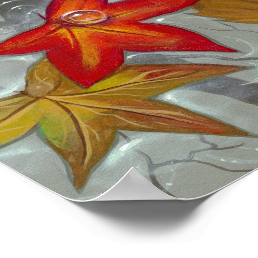 Autumn Mermaid fantasy Art Print (Hoek)