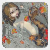 "Autumn Mermaid" Sticker (Voorkant)