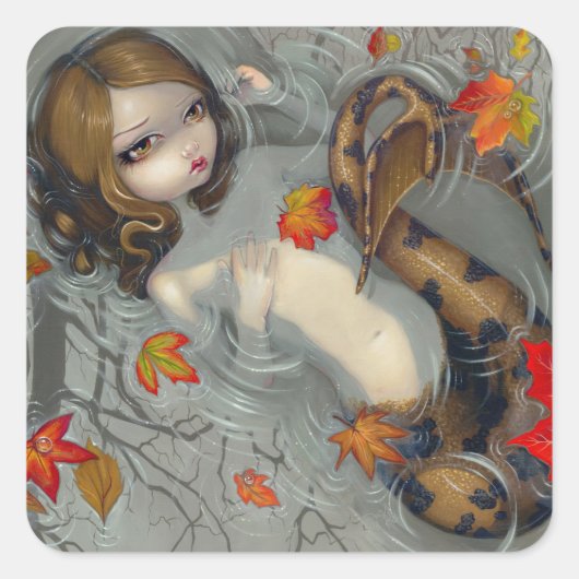 "Autumn Mermaid" Sticker (Voorkant)