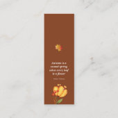 Autumn Mesmerizing Mini Bladwijzer Bellen Kaart (Voorkant)