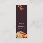 Autumn Mesmerizing Mini Bladwijzer Bellen Kaart (Voorkant)