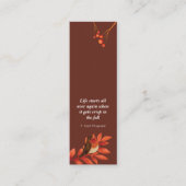 Autumn Mesmerizing Mini Bladwijzer Contactkaartje (Voorkant)