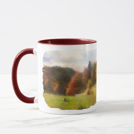 Autumn met Waterverf van Mountain Fox en Haystack Mok (Links)