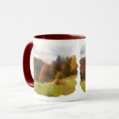 Autumn met Waterverf van Mountain Fox en Haystack Mok (Voorkant links)