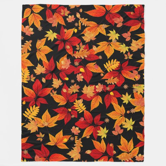 Autumn Midnight Fleece Deken (Voorkant)