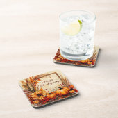Autumn Mix lijst Thanksgiving Bier Onderzetter (Rechterzijde)