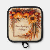 Autumn Mix lijst Thanksgiving Pannenlap (Voorkant)