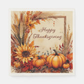 Autumn Mix lijst Thanksgiving Servet (Voorkant)
