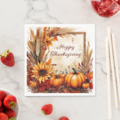 Autumn Mix lijst Thanksgiving Servet (Insitu)