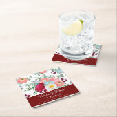 Autumn Mix Wild Roos Ranunculus Peony Wedding Kartonnen Onderzetters (Insitu)