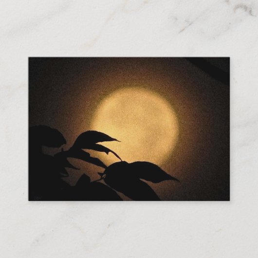 Autumn Moon ATC Visitekaartje (Voorkant)