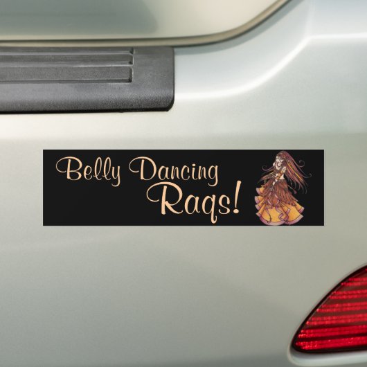 Autumn Moon Belly Dancer Bumpersticker (Op auto)