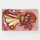 Autumn Moon Belly Dancer Goddess Spandoek (Horizontaal)