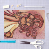Autumn Moon Belly Dancer Goddess Tissuepapier (Craft)