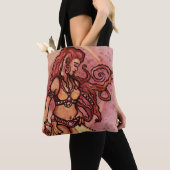 Autumn Moon Belly Dancer Goddess Tote Bag (Dichtbij)