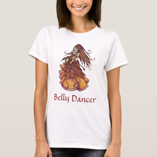 Autumn Moon Belly Dancer T-shirt (Voorkant)