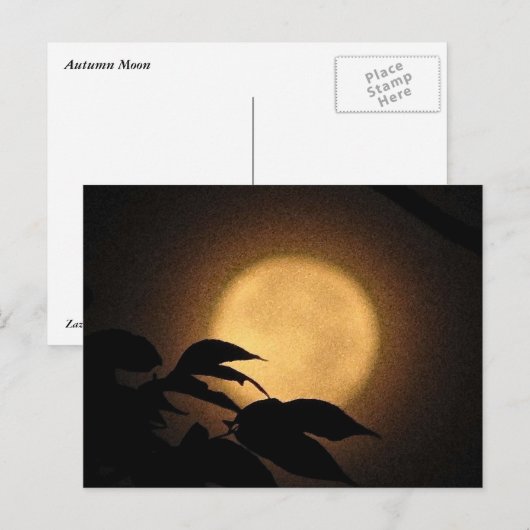Autumn Moon Briefkaart (Voorkant / Achterkant)