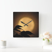 Autumn Moon Clock Vierkante Klok (Huis)