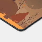 Autumn Moon Desk Mat – Gezellig Herfst landschap m (Hoek)