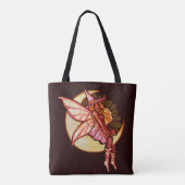 Autumn Moon Fairy Witch Daisy Artwork MoonChild Tote Bag (Achterkant)