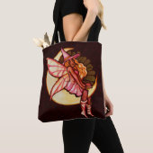 Autumn Moon Fairy Witch Daisy Artwork MoonChild Tote Bag (Dichtbij)