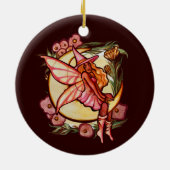 Autumn Moon Fairy Witch Herfst Fairies Keramisch Ornament (Achterkant)
