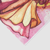 Autumn Moon Goddess Belly Dancer Tissuepapier (Detail)