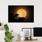 Autumn Moon Poster (Thuiskantoor)