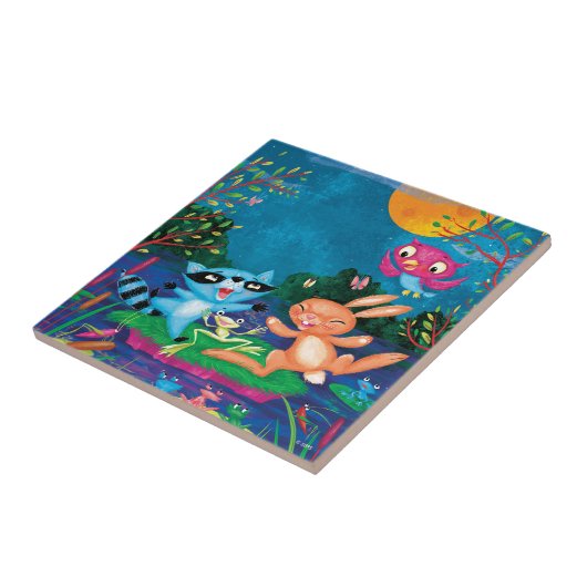 Autumn Moon Tegeltje (Zijkant)