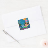 Autumn Moon Vierkante Sticker (Envelop)