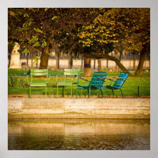 Autumn Morning in Parijs Frankrijk Poster