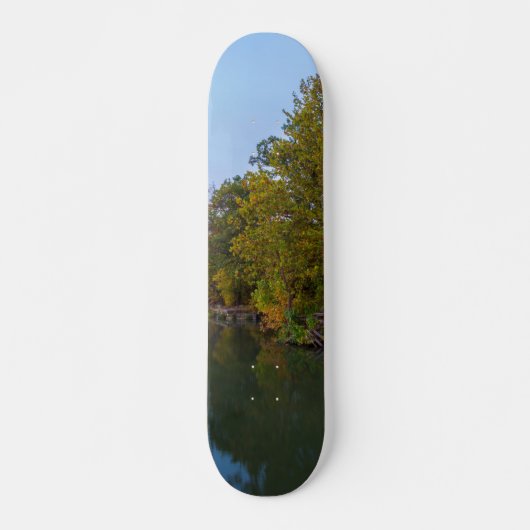 Autumn Morning Lake Springfield Skateboard (Voorkant)