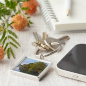 Autumn Morning Lake Springfield Sleutelhanger (Zijkant)