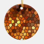 Autumn Mosaic Abstract Keramisch Ornament (Voorkant)