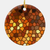 Autumn Mosaic Abstract Keramisch Ornament (Achterkant)