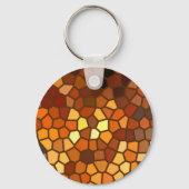 Autumn Mosaic Abstract Sleutelhanger (Voorkant)