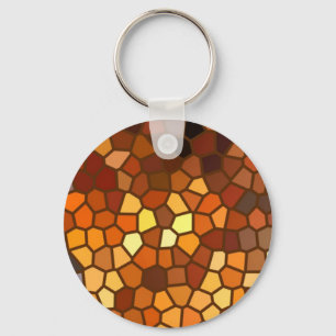 Autumn Mosaic Abstract Sleutelhanger