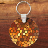 Autumn Mosaic Abstract Sleutelhanger (Voorkant)