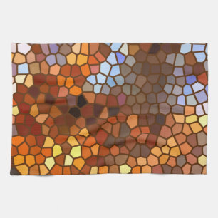 Autumn Mosaic Abstract Theedoek