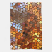 Autumn Mosaic Abstract Theedoek (Verticaal)